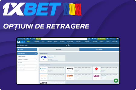 Opțiuni de retragere 1xBet